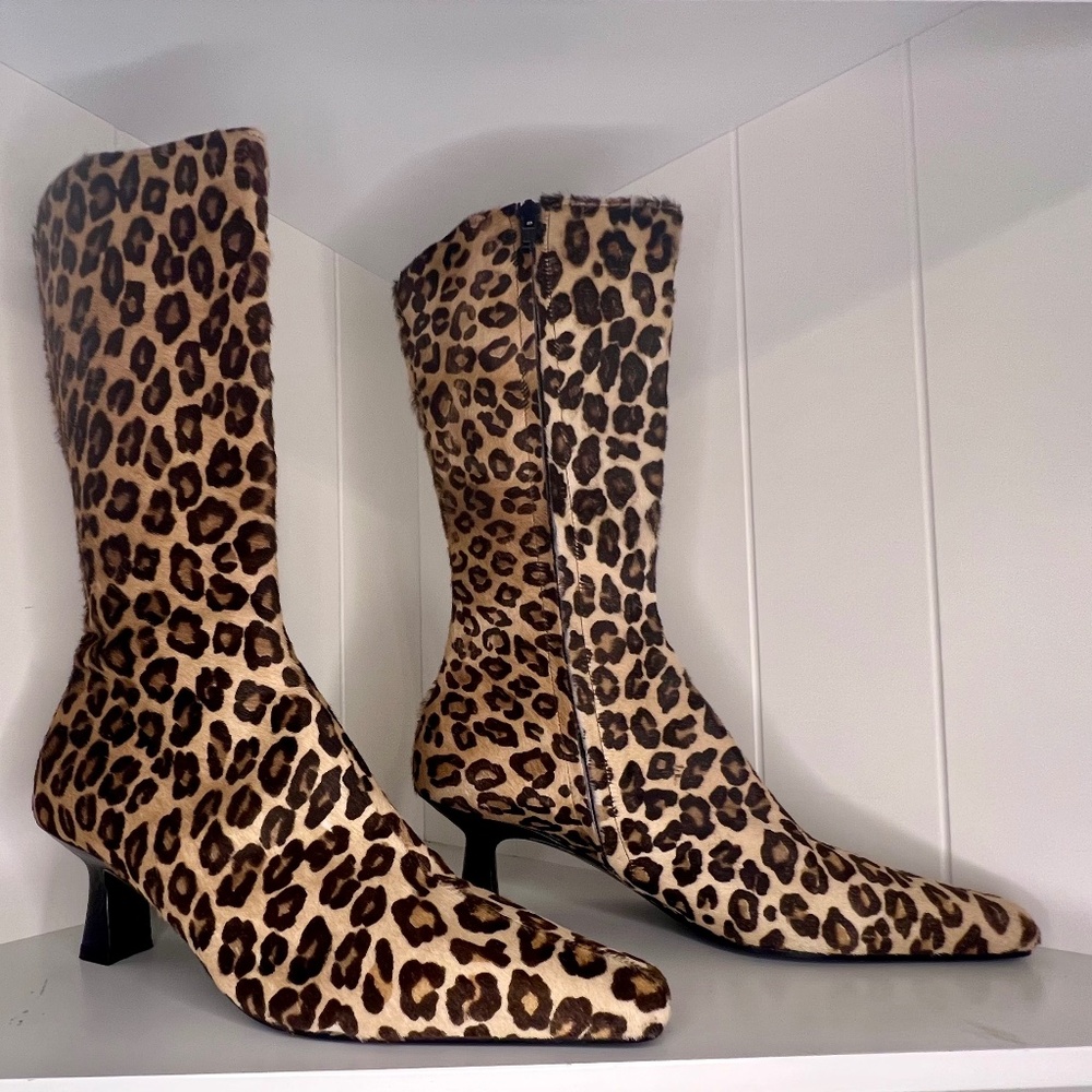 Leopard Print Boots